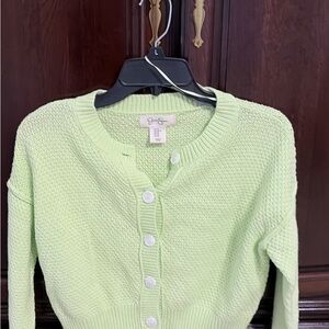 Jessica Simpson Mint Button-Up Cardigan